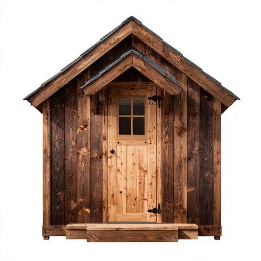 Domek ogrodowy, Obudowa do przechowywania na zewnątrz w Belarbrązowym Drewnie 180 x 120 x 220 cm z dachem z dwuwarstwową szybą
