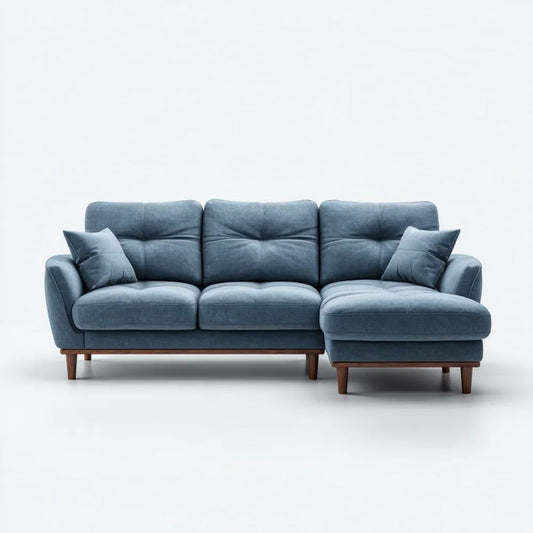 Sofa, 3-osobowa w prawo narożnik sofa w willvelt betonblue 250 x 160 x 85 cm