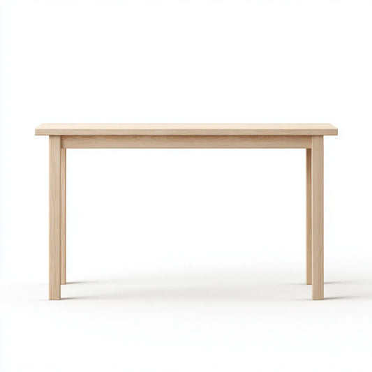 Biurko, Office naturalny 120 x 60 x 75 cm w litej prostokątnej sosnie